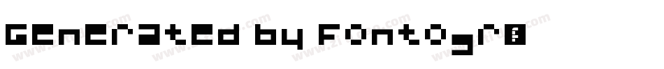 Generated by Fontogr字体转换